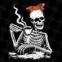 coffee drinking skeleton png, skeleton coffee png, caffeine lover halloween, png, digital instant download