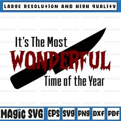 halloween it's the most wonderful time of the year funny horror inspired halloween png, knife halloween png, png instant