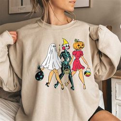 trick or treat halloween sweatshirt,cool halloween sweatshirt,spooky season shirt,funny halloween shirt,happy halloween