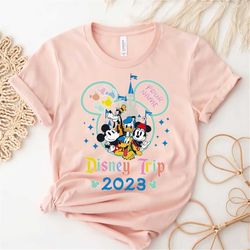 custom disney trip 2023 shirt, disney mickey minnie shirt, disneyworld shirt 2023, vintage disneyland shirt, disney vaca