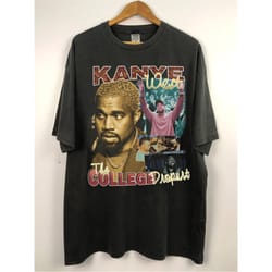 vintage kanye west college dropout tee, kanye west vintage