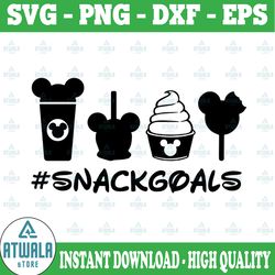mickey snackgoals svg, disney snacks svg, disney svg, snack goals svg, mickey snackgoals clipart, party svg for cricut,