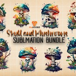 Skull And Mushrooms Sublimation Bundle