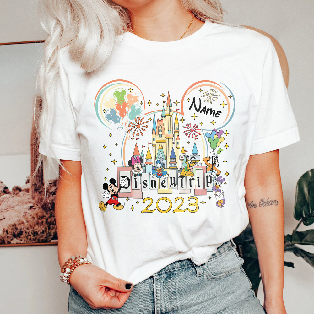 Custom Disney Trip 2023 Shirt, Disney Family Trip Shirt, Disney Group Shirt, Mickey And Friends, Disney Squad Shirt, Disney Matching Shirt - 3.jpg