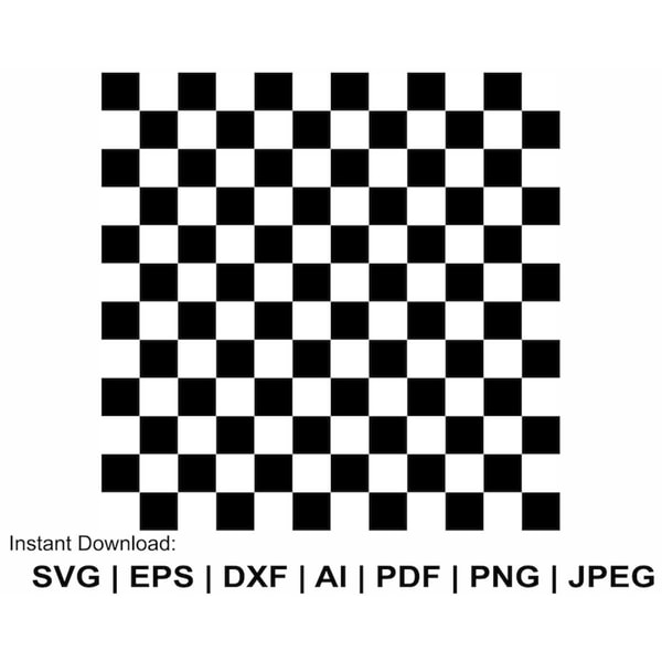 Checkerboard Svg, Seamless Checker Pattern Svg, Black And Wh | Inspire ...