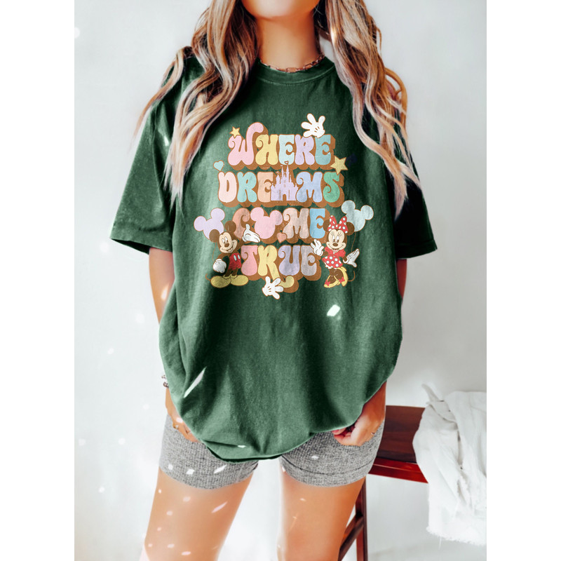 Disney Where Dreams Come True Shirt, Disney Aesthetic Shirt, Disneyland Shirt, Disneyworld Shirt, Disney Women's Shirt, Disney Gift - 3.jpg