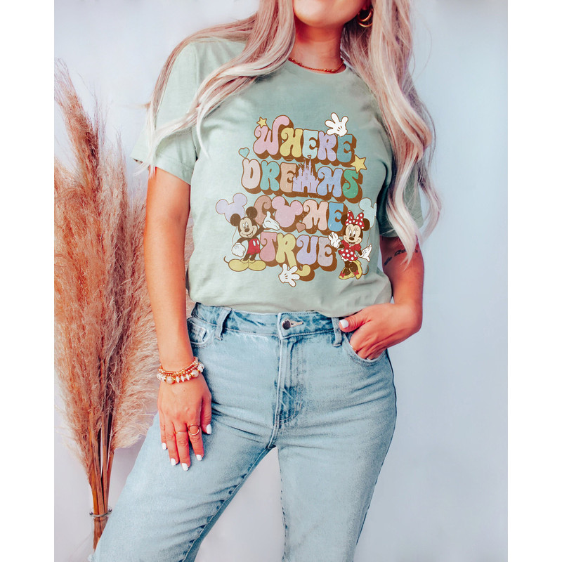 Disney Where Dreams Come True Shirt, Disney Aesthetic Shirt, Disneyland Shirt, Disneyworld Shirt, Disney Women's Shirt, Disney Gift - 5.jpg
