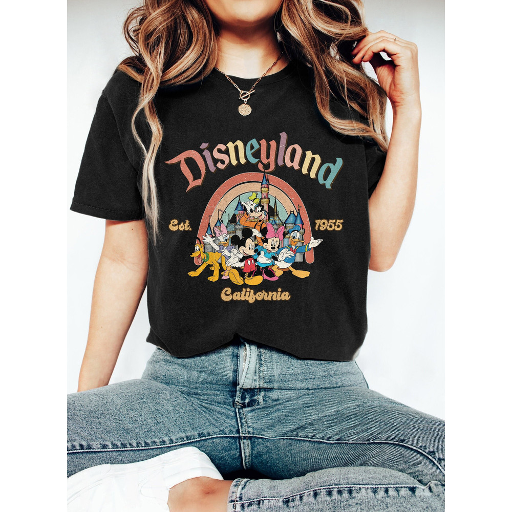 Retro Disneyland 1955 Shirt, Retro Mickey And Friends Shirt, Disney Family Matching Shirt, Disney Trip 2023, Disney Vacation 2023 Shirt - 1.jpg