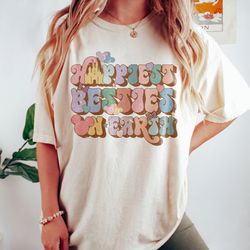 retro happiest besties on earth shirt, disney besties shirt, disney balloon, disney group shirt, dis