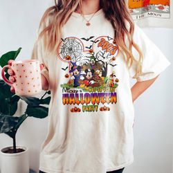 retro walt disney world halloween shirt, halloween party 2023 shirt, disney halloween matching shirt