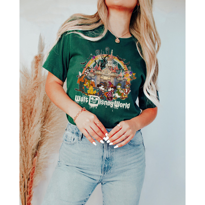Retro Walt Disney World Halloween Shirts, Disney Castle Halloween Shirt, Disney World Halloween Shirt, Disney Family Halloween Shirt - 3.jpg