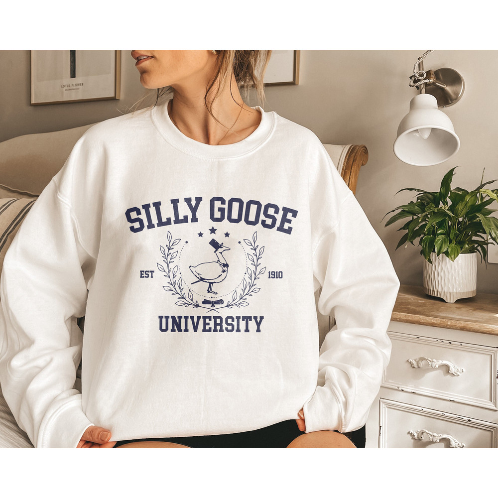 Silly Goose University Sweatshirt, Silly Goose Shirt, Funny Silly Goose Shirt, Unisex Silly Goose University Shirt, Funny Gift for Guys - 4.jpg