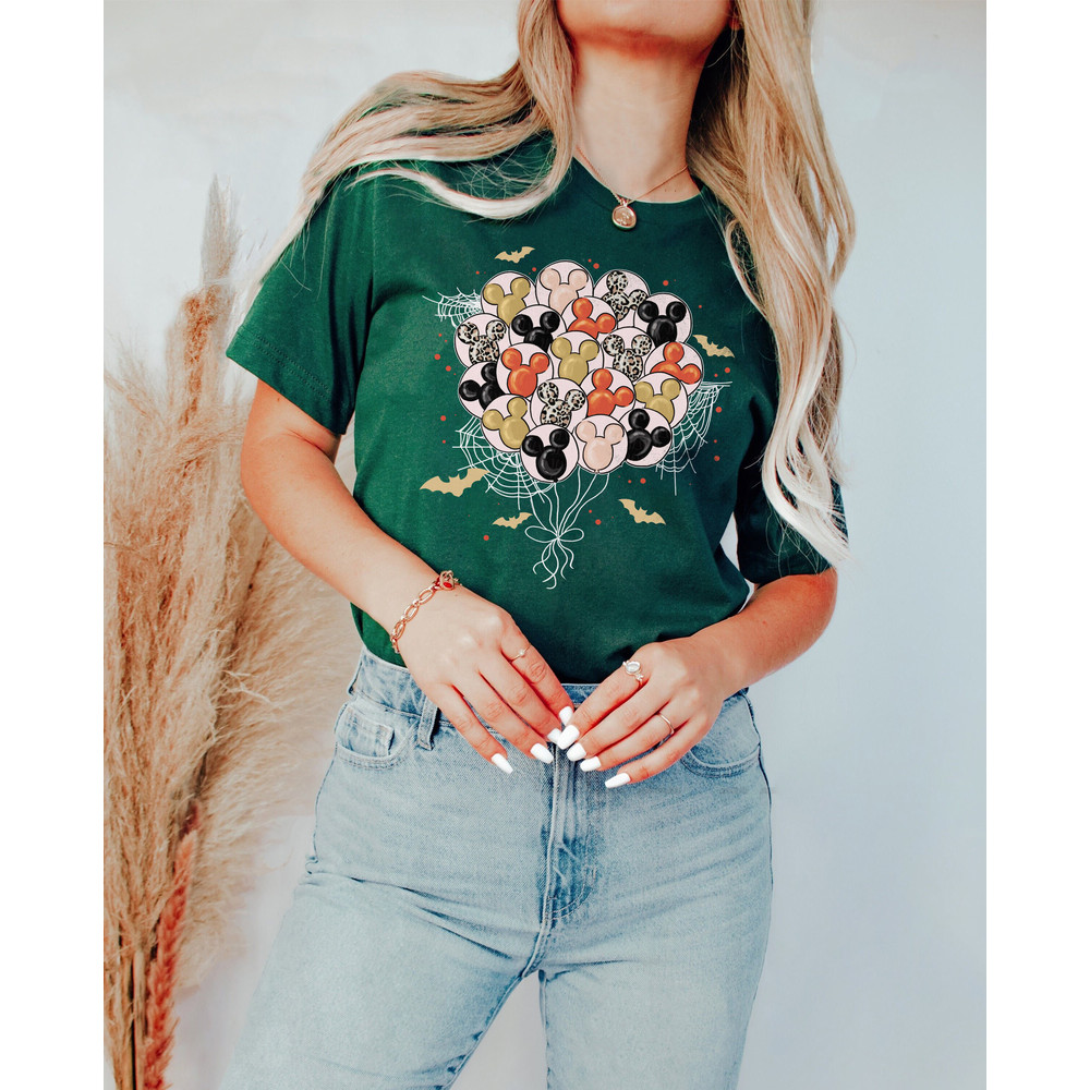 Vintage Disney Balloons Halloween Shirt, Mickey Halloween Balloons Shirt, Mickey Not So Scary, Disney Trip Shirt, Disney Family Shirt - 7.jpg