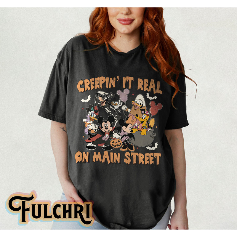 Vintage Disney Creepin't It Real On Main Street Shirt Shirt, Disney Halloween Shirt, Nightmare On Main Street, Disney Halloween Trip Shirt - 2.jpg