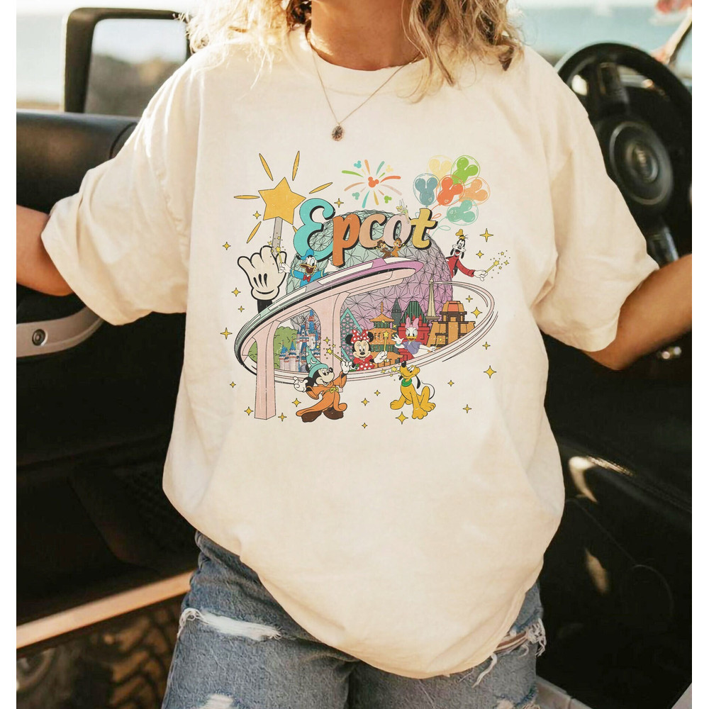 Vintage Disney Epcot Shirt, Retro Epcot Since 1982 Shirt, Mickey And Friends Shirt, Epcot Trip Shirt, Disney Family Trip Shirt, Disney Gifts - 1.jpg