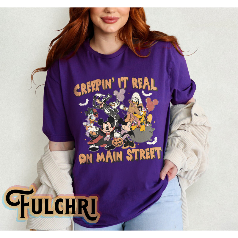 Vintage Disney Creepin't It Real On Main Street Shirt Shirt, Disney Halloween Shirt, Nightmare On Main Street, Disney Halloween Trip Shirt - 6.jpg