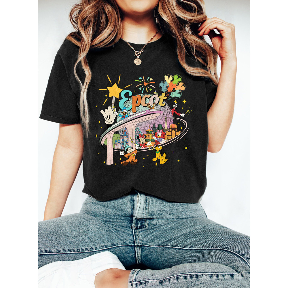 Vintage Disney Epcot Shirt, Retro Epcot Since 1982 Shirt, Mickey And Friends Shirt, Epcot Trip Shirt, Disney Family Trip Shirt, Disney Gifts - 2.jpg