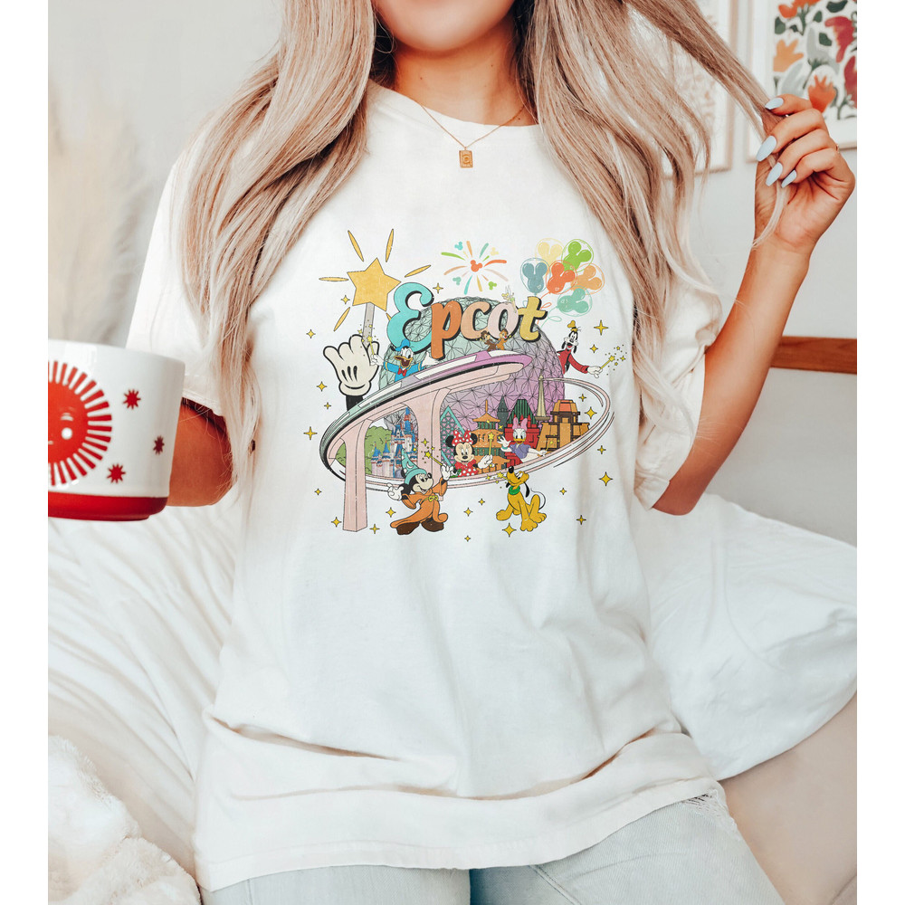 Vintage Disney Epcot Shirt, Retro Epcot Since 1982 Shirt, Mickey And Friends Shirt, Epcot Trip Shirt, Disney Family Trip Shirt, Disney Gifts - 3.jpg