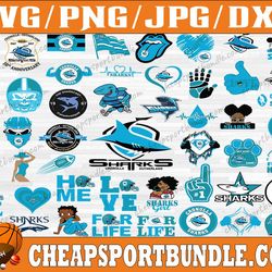 bundle 49 files cronulla sharks football team svg, cronulla sharks svg, nrl teams svg, nrl svg, png, dxf, eps