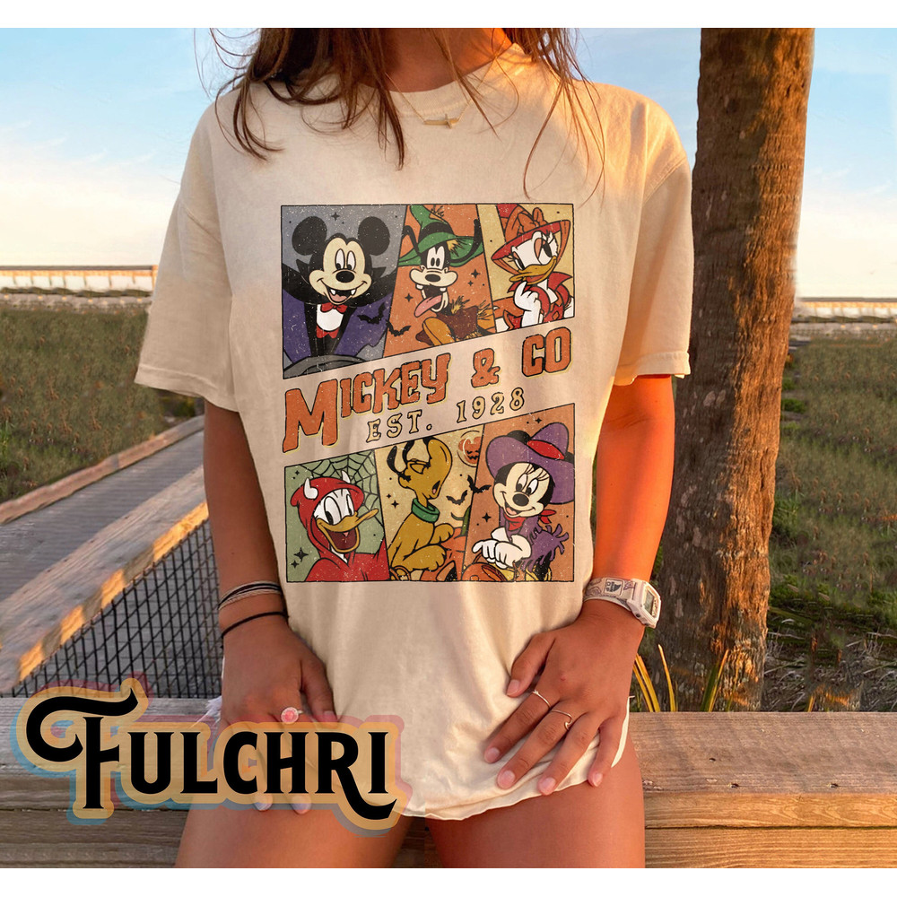Vintage Disney Mickey And Co 1928 Halloween Shirt, Mickey And Co 1928 Halloween Shirt, Retro Disney Halloween Shirt, Halloween Party Shirt - 1.jpg