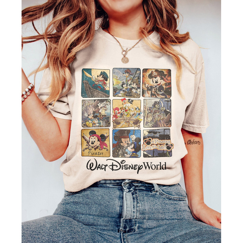 Vintage Disney Pirates of the Caribbean Shirt, Mickey Pirates Shirt, Walt Disney World Shirt, Disneyworld Trip Shirt, Mickey Caribbean Shirt - 1.jpg