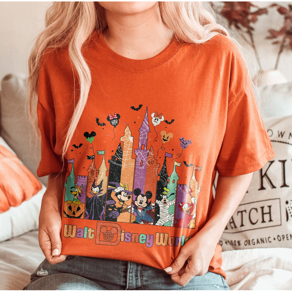 Vintage Disney Mickey And Friends Halloween Shirt, Disney Castle Halloween Shirt, Walt Disney World Halloween Shirt, Disney Trip Shirt - 4.jpg