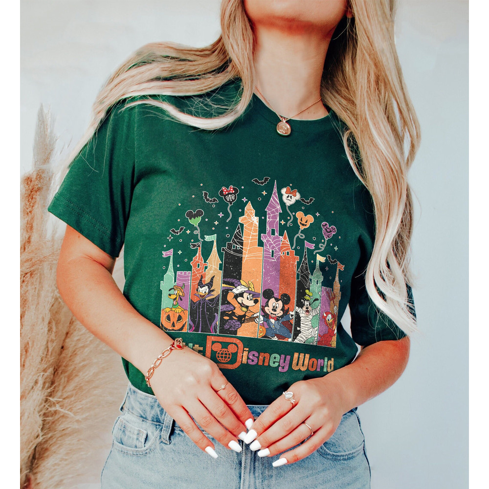 Vintage Disney Mickey And Friends Halloween Shirt, Disney Castle Halloween Shirt, Walt Disney World Halloween Shirt, Disney Trip Shirt - 5.jpg