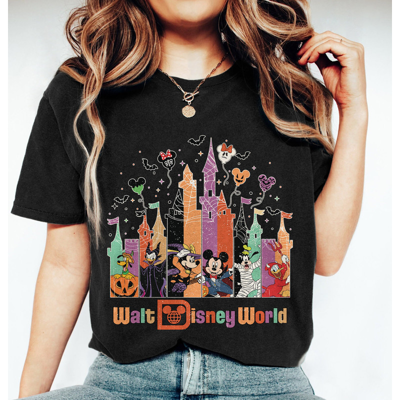Vintage Disney Mickey And Friends Halloween Shirt, Disney Castle Halloween Shirt, Walt Disney World Halloween Shirt, Disney Trip Shirt - 6.jpg