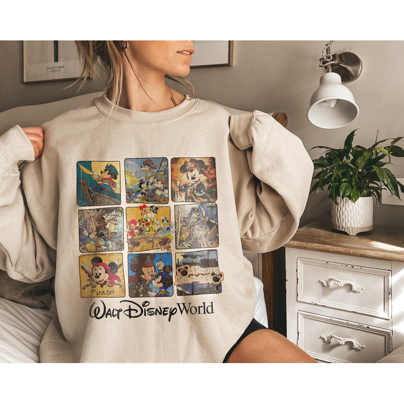 Vintage Disney Pirates of the Caribbean Shirt, Mickey Pirates Shirt, Walt Disney World Shirt, Disneyworld Trip Shirt, Mickey Caribbean Shirt - 7.jpg
