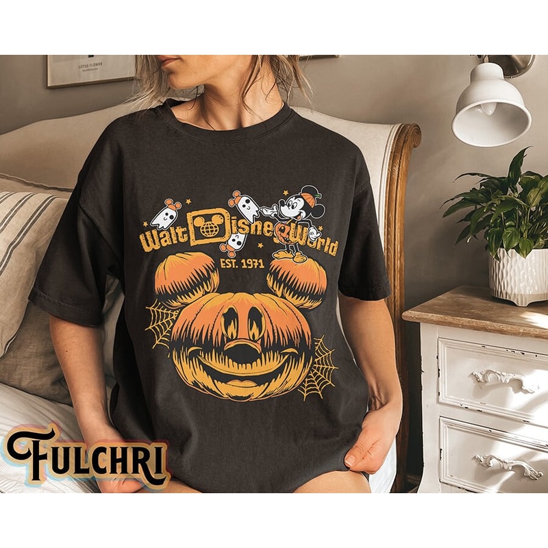 Vintage Disneyland & Disneyworld Halloween Shirt, Disney Halloween Shirt, Disney Family Shirts, Spooky Season Shirt, Disney Trip Shirt - 2.jpg