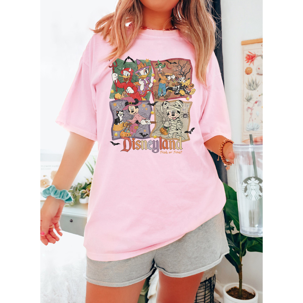 Vintage Disneyland Halloween Shirt, Disneyland Trick Or Treat, Mickey And Friends Halloween Shirt, Disney Trip Shirt, Disney Skeleton Shirt - 3.jpg