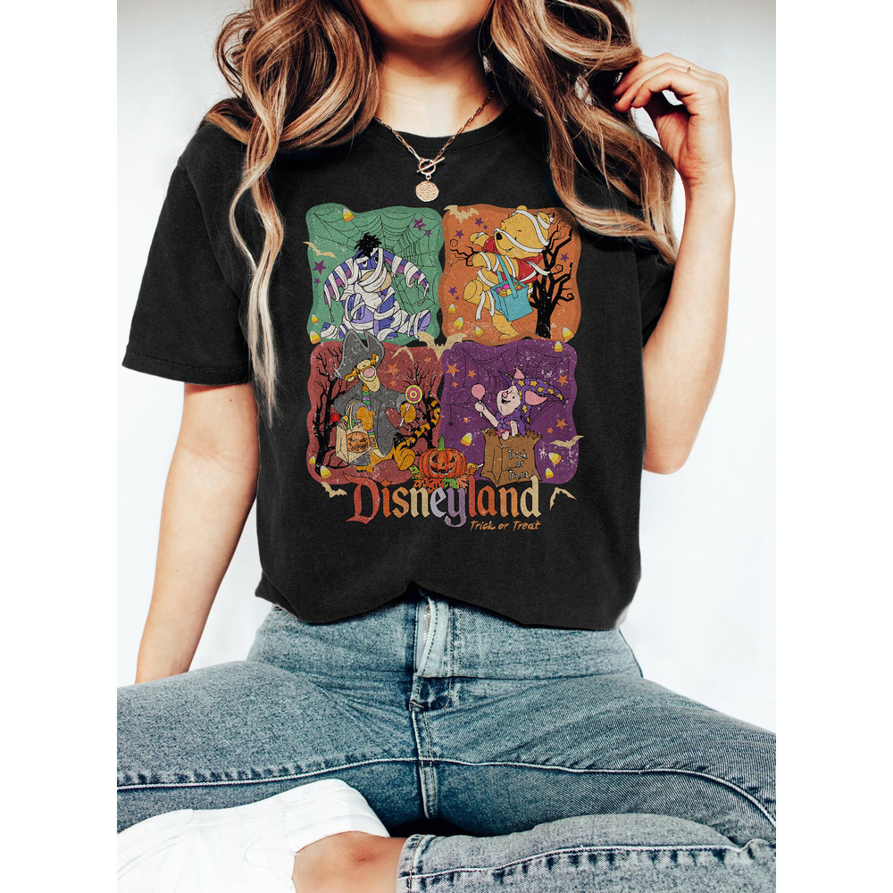 Vintage Disneyland Halloween Shirt, Pooh And Friends Halloween Shirt, Disneyland Trick Or Treat Shirt, Winnie The Pooh Halloween Shirt - 3.jpg