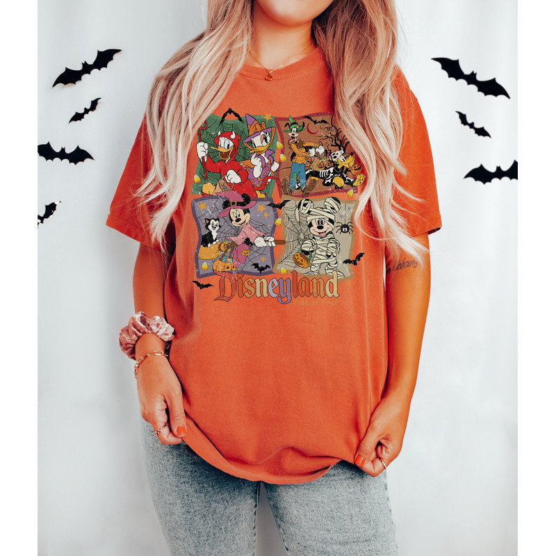 Vintage Disneyland Halloween Shirt, Disneyland Trick Or Treat, Mickey And Friends Halloween Shirt, Disney Trip Shirt, Disney Skeleton Shirt - 5.jpg