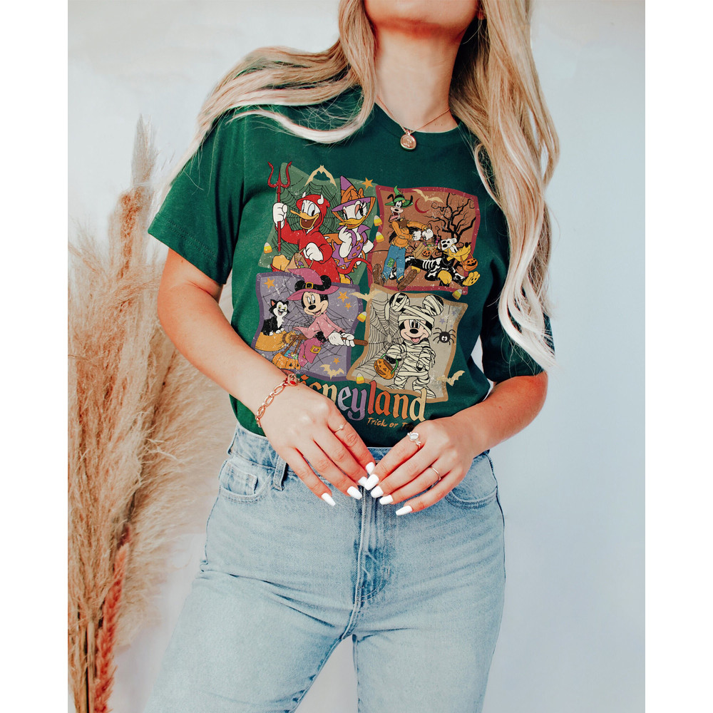 Vintage Disneyland Halloween Shirt, Disneyland Trick Or Treat, Mickey And Friends Halloween Shirt, Disney Trip Shirt, Disney Skeleton Shirt - 6.jpg