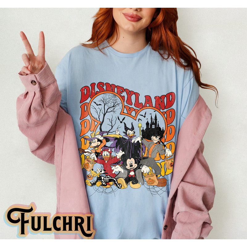Vintage Disneyland Mickey And Friends Halloween Shirt, Disney World Halloween Shirt, Disney Trip Shirt, Halloween Pumpkin Shirt - 6.jpg