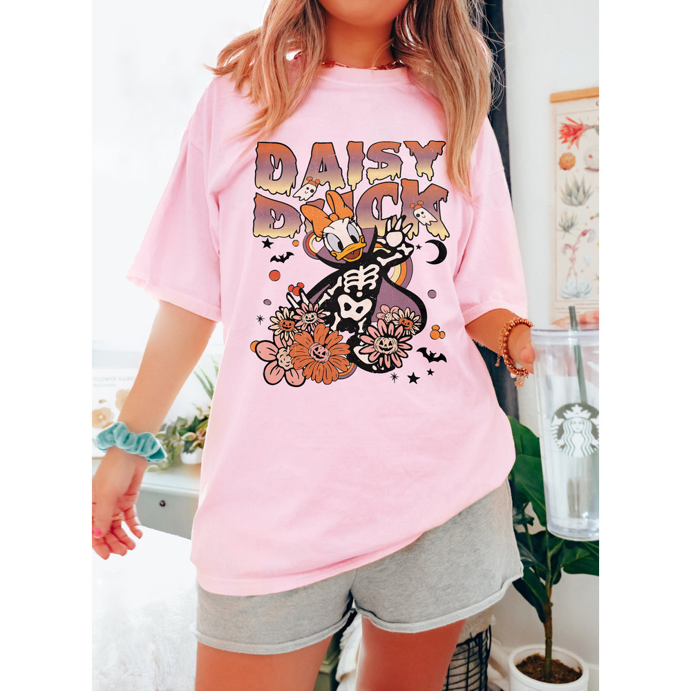 Vintage Floral Mickey And Friends Halloween Group Shirts, Floral Disney Halloween Shirt, Retro Magic Kingdom Shirt, Disney Family Trip Shirt - 3.jpg