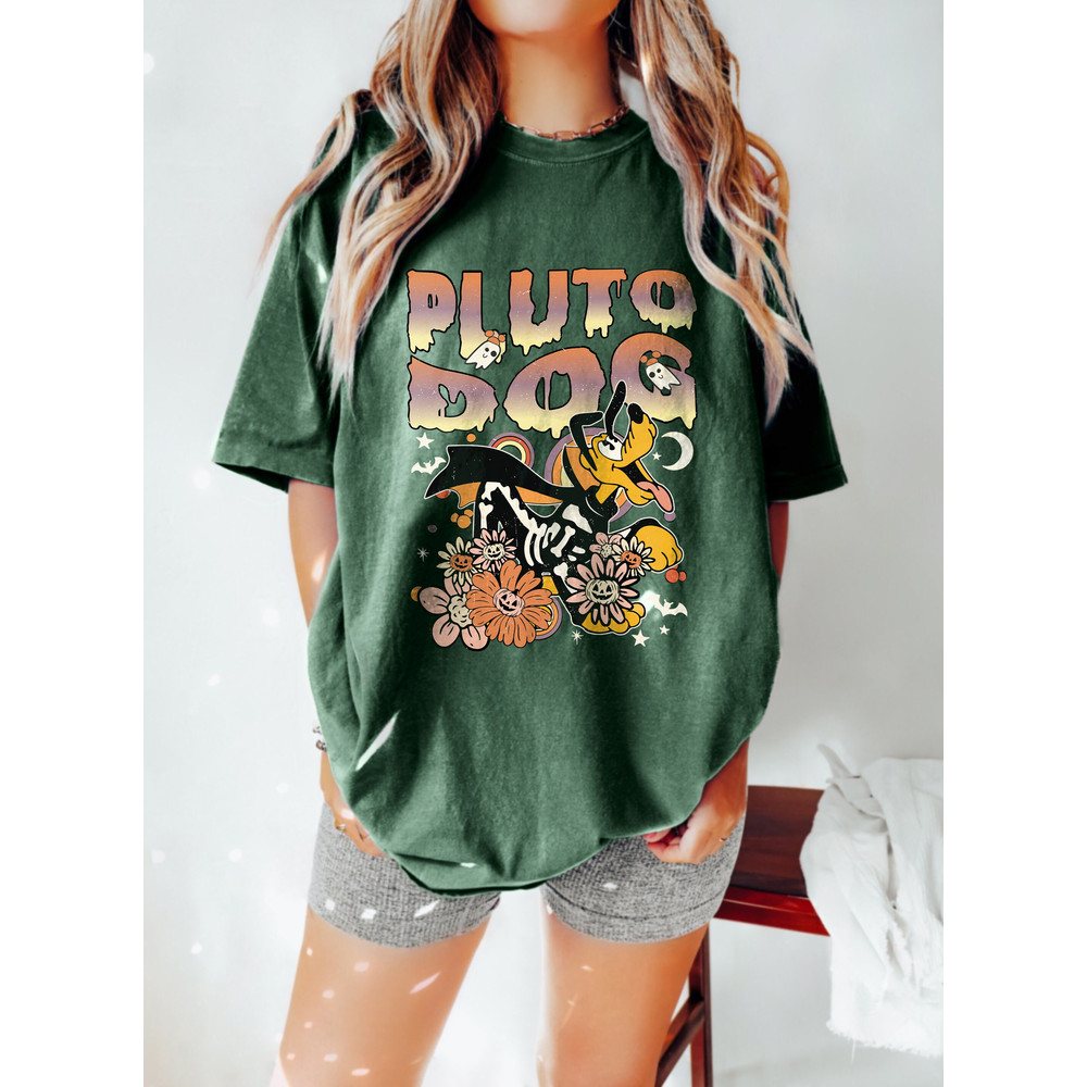 Vintage Floral Mickey And Friends Halloween Group Shirts, Floral Disney Halloween Shirt, Retro Magic Kingdom Shirt, Disney Family Trip Shirt - 5.jpg