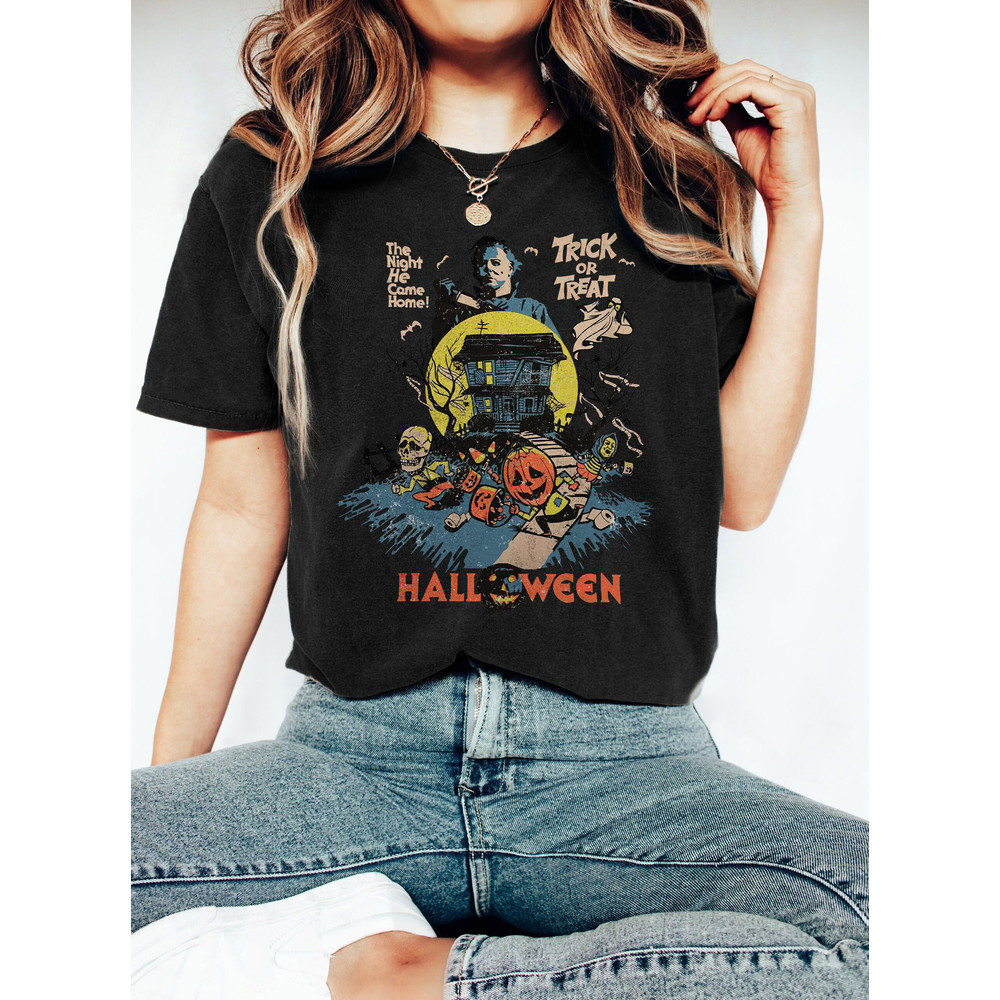 Vintage Michael Myers Halloween Shirt, Horror Movie Shirt, Myers Thriller T-Shirt Friday the 13th Horror, Halloween Party, Halloween Shirt - 3.jpg