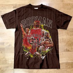 dennis rodman shirt, basketball shirt, classic 90s graphic tee, unisex, vintage bootleg, gift, retro
