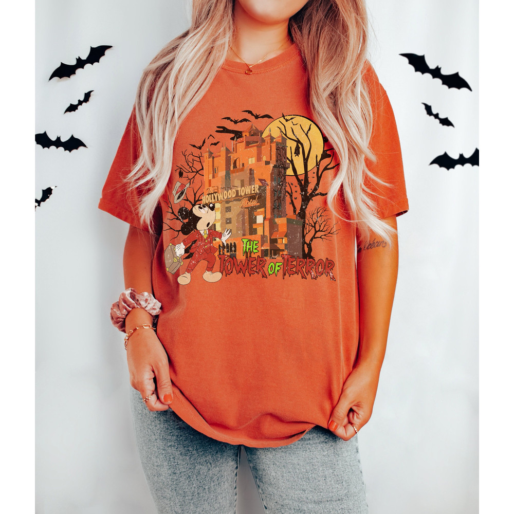 Vintage Mickey The Tower Of Terror Shirt, Retro Mickey Halloween Shirt, Hollywood Studio Halloween Shirt, Disneyworld Halloween Shirt - 1.jpg