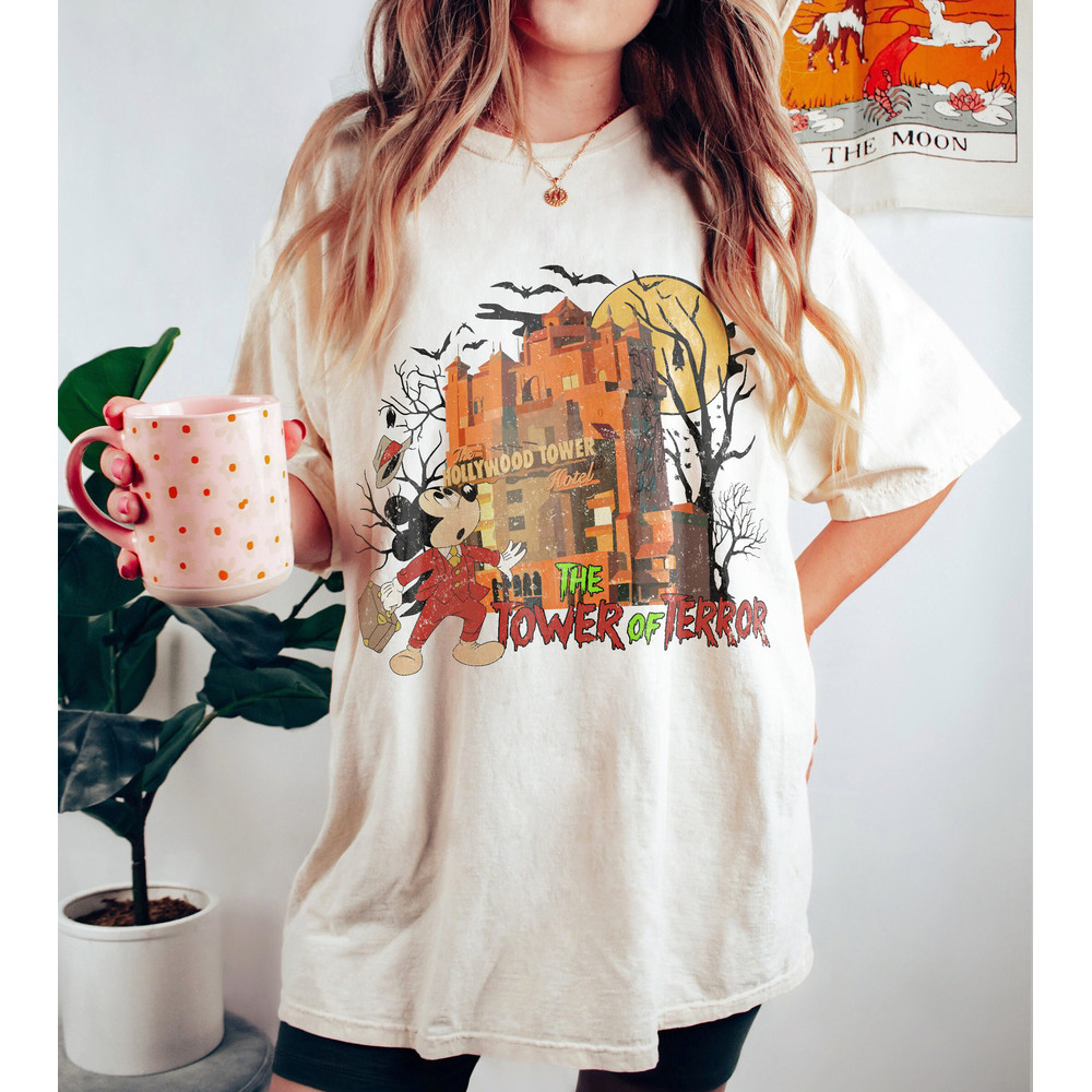 Vintage Mickey The Tower Of Terror Shirt, Retro Mickey Halloween Shirt, Hollywood Studio Halloween Shirt, Disneyworld Halloween Shirt - 2.jpg