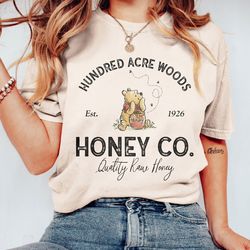 vintage pooh hundred acre woods honey co 1926, retro winnie the pooh est 1926 crewneck, disney winni