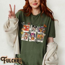 vintage portrait mickey and friends halloween shirt, disneyland halloween shirt, retro disney hallow