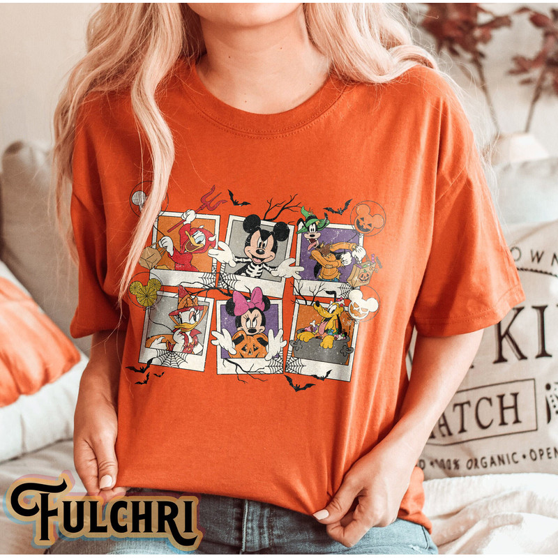 Vintage Portrait Mickey And Friends Halloween Shirt, Disneyland Halloween Shirt, Retro Disney Halloween Shirt, Halloween Party Shirt - 2.jpg