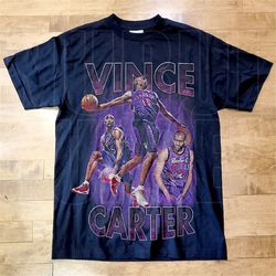 vintage style vince carter v2 vintage t-shirt, gift for woman and man unisex t-shirt, rap hip hop unisex shirt vc12