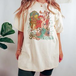 vintage the little mermaid shirt, ariel princess shirt, disney princess shirts, disneyland shirt, di