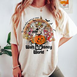 vintage walt disney world halloween shirt, disneyworld halloween shirt, mickey and friends halloween