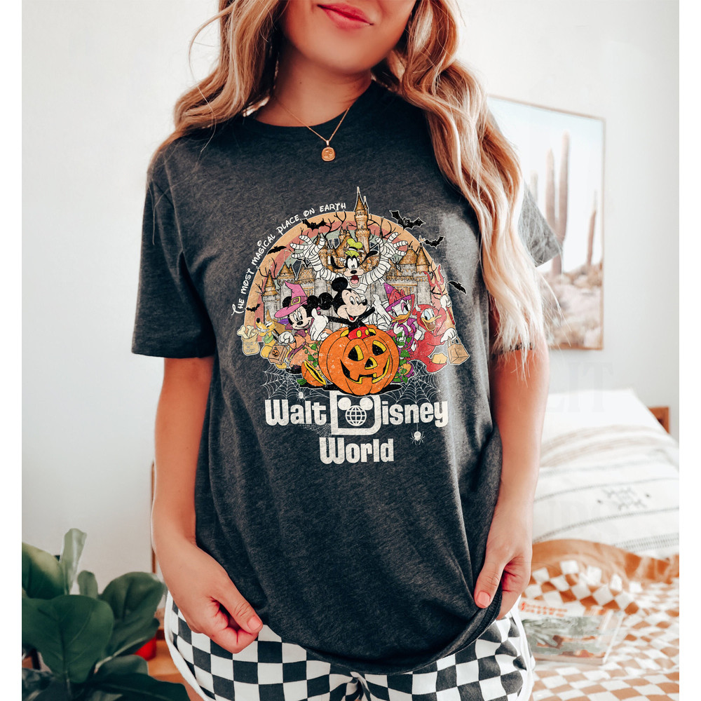 Vintage Walt Disney World Halloween Shirt, Disneyworld Halloween Shirt, Mickey And Friends Halloween Shirt, Disney Family Matching Shirt - 2.jpg
