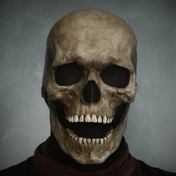 Halloween Movable Mouth Skull Mask