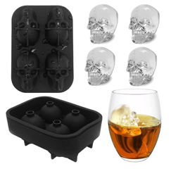 Halloween Personality 3D Silicone Skull Ice